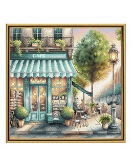 Stickpackung Bild Ein Kaffee in der Stadt - AVA Stitch