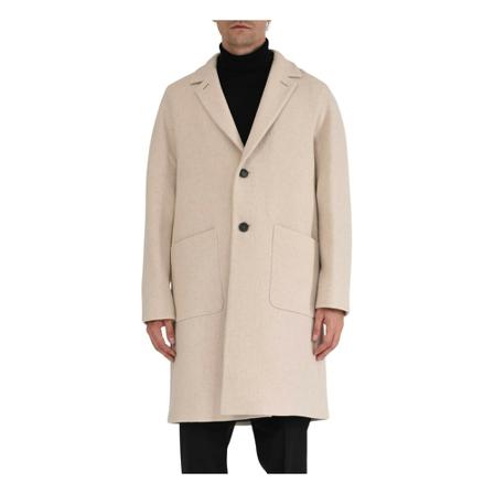 Hevo Single-Breasted Coats inbo, Herre Uldfrakker
