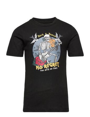 Jjlimit Tee Ss Crew Neck Jnr T-shirt Sort Jack & J S