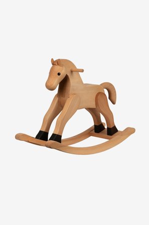 Spring Copenhagen - Trædekoration Rocking Horse 51 cm - Natur - Legetøj & tilbehør - Fra Homeroom