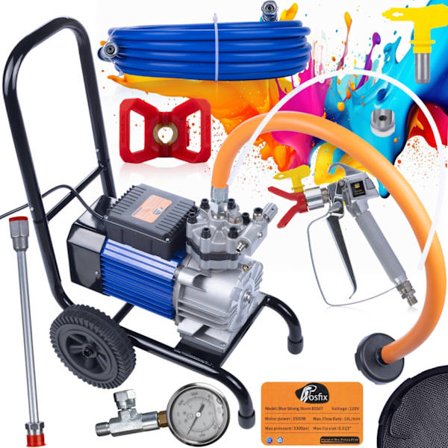 Malersprøjte Blue Strong Storm 990 BSS07 – 3500W Børsteløs Motor | 22MPA | 18L/Min | til Professionelt Malerarbejde