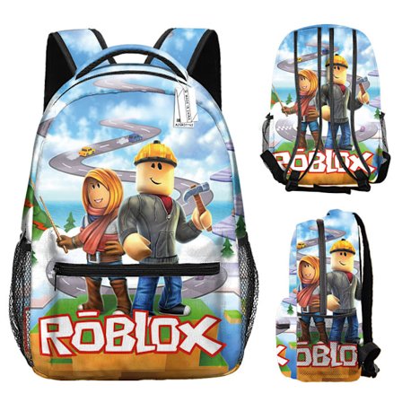 Roblox ryggsäck tryckt ryggsäck My World ryggsäck tecknad anime barnryggsäck-YX012