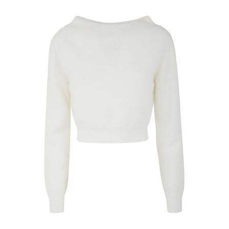 Semicouture, Round-neck Knitwear Wit, Dames, Maat:M