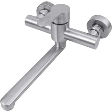 Väggmonterad Köksblandare 360° Svängbar Dold Blandare 304 Rostfritt Stål Köksblandare Rotera Justerbar