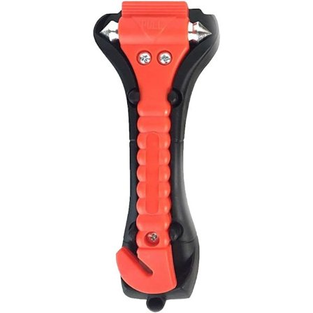 1 auton hätävasara 2-in-1 auton ikkunanrikkoja Auton hätätilanne