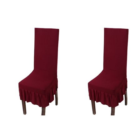 Universaali elastinen tuolinpäällinen Polyesteri Burgundy 2-Pack