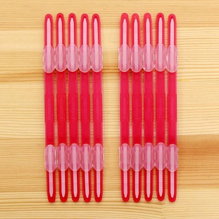 10 kpl Sidontaklipsit Nauha Irtolehtiklipsi COLOR 6 COLOR 6