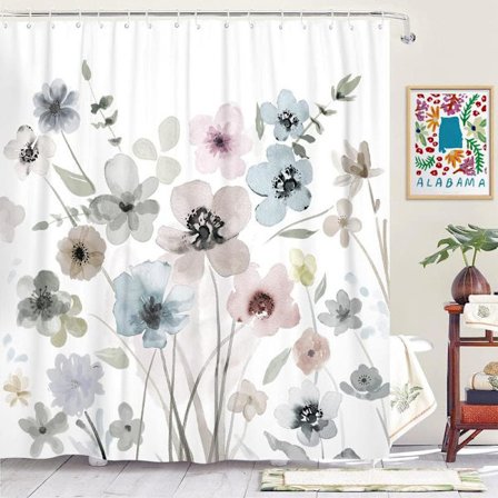 Blomstret Bruseforhæng Boho Bruseforhæng Hvidt Bruseforhæng