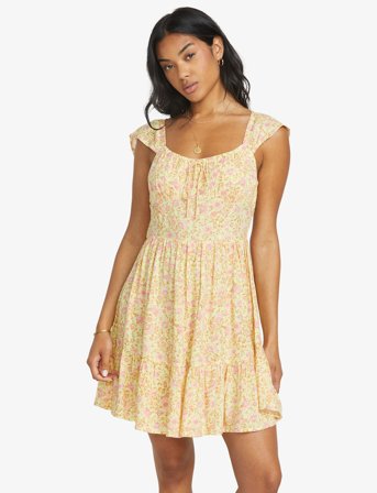 Billabong Sweet Bouquet Drs - Yellow - S
