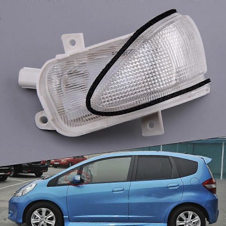 Vänster Sidospegel Blinkers LED-lampa Passar Honda Fit Jazz 2009-13 (FMY)