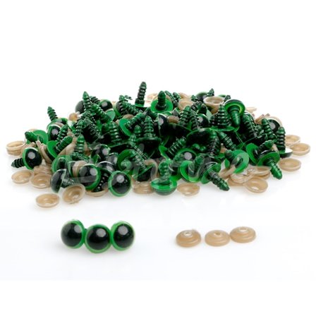 100 kpl / set 10 mm muoviset turvasilmät nallekarhulle nukke-eläinnukkeaskartelulle