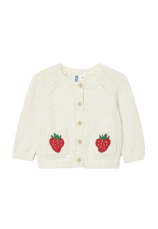 RIKIKI Stickad babykofta STRAW Överdelar & bodies Röd 80