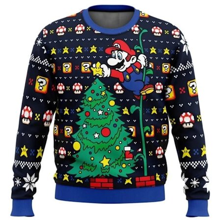 Julgåva Jultröja Go-Kart Jultröja Gåva Tomte Tröja Cartoon Herrtröja Höst och Vinter Fleece Hoodie stil 7