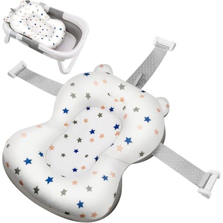 Baby Bade Pude Badekar Madras, Baby Bade Måtte Pude Nyfødt Spædbarn Brusebad Badekar Støtte Sæde Puder, Anti-Slip Baby Bade Pude