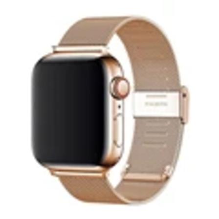 Lænke Armbånd Strap Til Apple Watch Ultra 2 Band 49Mm 45Mm 44Mm 42Mm 41Mm 40Mm 38Mm Milanese Mesh Rem I Iwatch 9 8 7 6 5 4 3 rosegold 42mm 44mm 45mm