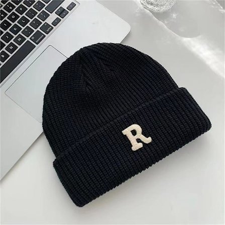 Yllemössa Höst och Vinter Stickad Mössa Kall Mössa Tide Casual Varm Stickad Mössa