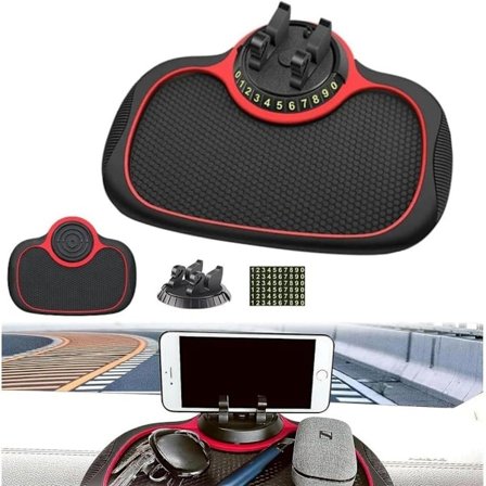 Antisklimatte Multifunksjonell bil antisklimatte: Silikon telefon h