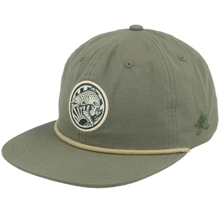 SQRTN - Zelená snapback Kšiltovka - Trout Olive Snapback @ Hatstore