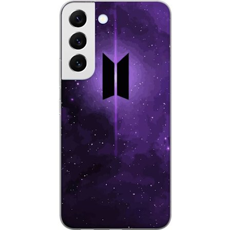 Kompatibel Mobilcover til Samsung Galaxy S22 5G BTS-logo lilla galakse kpop hær-plakat rummet stjerne himmel koreansk musik band symbol ikon design