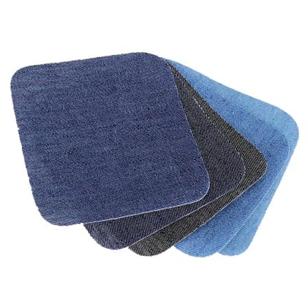 Jeanslapp i denim, strykjärnsapplikation, lagningslapp för jeans, armbågslapp, knälapp, klädlagningslapp, sytillbehör