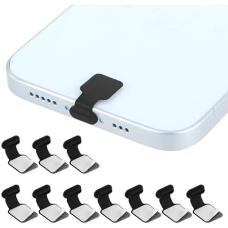 USB-C støvhette, 10 stk. Silikon laderbeskytter USB-C portdeksel Anti-støv ladepluggdeksel Anti-tapt USB