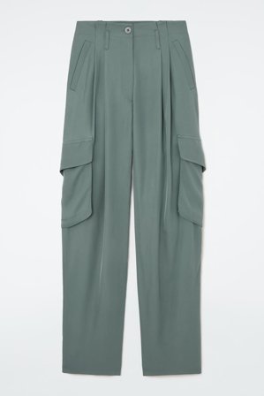 COS Women's Paperbag Utility Trousers in Blue