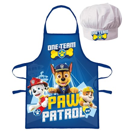 Paw Patrol One Team barnförkläde - 2-delat set