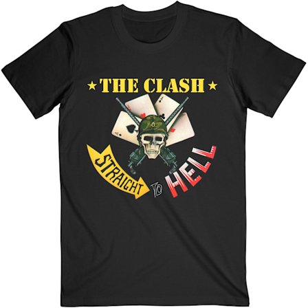 The Clash Unisex Adult Straight To Hell T-Shirt M Svart
