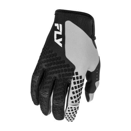 Motokrosové rukavice FLY Racing Kinetic V26 dětské Černá/Tmavá Šedá L