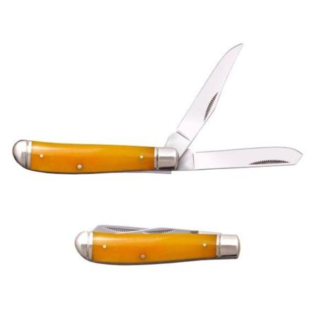 Cold Steel - FL-MTRPR-Y - Mini Trapper Yellow Bone - Folding knife Yellow