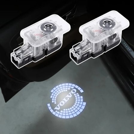 Dørlys for Volvo XC90 XC60 XC40 S90 S60 V90 V60 - Velkomstlys med LED-logoprojektor (Type A-logo)