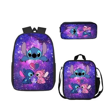 Stitch Ryggsekk Sett Skoleveske Y