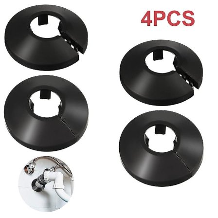 4 stk. 15mm Kromfarget Sølv Elektroplettert Radiatorrør Krager Deksel Gulv Flerfargede Deksel Hjem Dekor Tilbehør