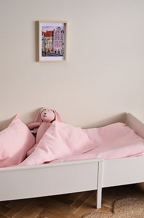 Jotex - Påslakanset i Muslin Spjälsäng Ljusrosa AMILIA - Köp Barnpåslakan & örngott hos Jotex