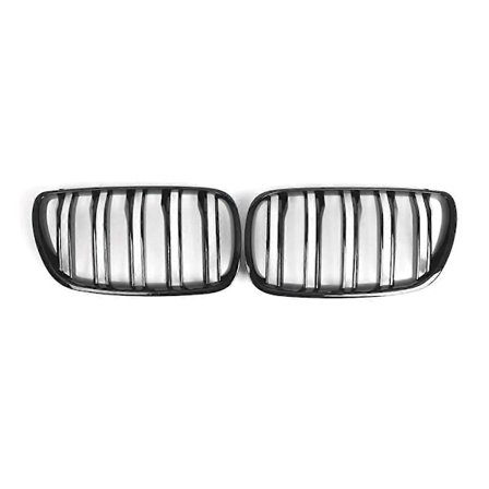 1 par bil front nyre grill blank svart panser grill for BMW X3 E83 Diesel Bensin SUV 2007-2010