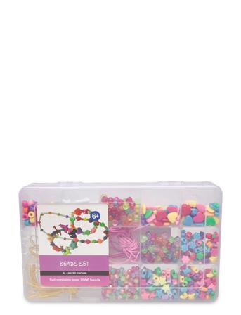 Pärllåda Xl 28 X 17 X 5,5 Cm Toys Creativity Drawing & Crafts Craft Pearls Multi/mønstret Suntoy
