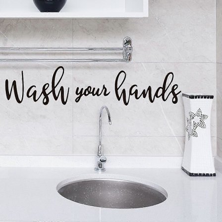 Vask Spiskammer Dekal Veggdekal Dørdekal for Kjøkken Veggdekal, Kjøkken Veggdekor, Kjøkken Vegg Vinyl Bokstaver