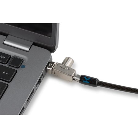 Kensington Slim N17 2.0 Portable Keyed Laptop Lock for Wedge Shaped Slots - sikkerhetskabellås