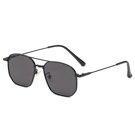 Överdimensionerade pilotglasögon i metall med UV400-skydd