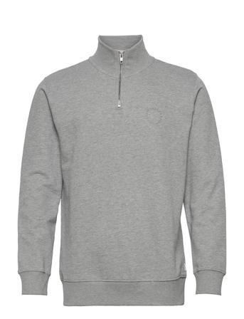 Half Zip Sweat Sweatshirt Trøje Grå Lindbergh