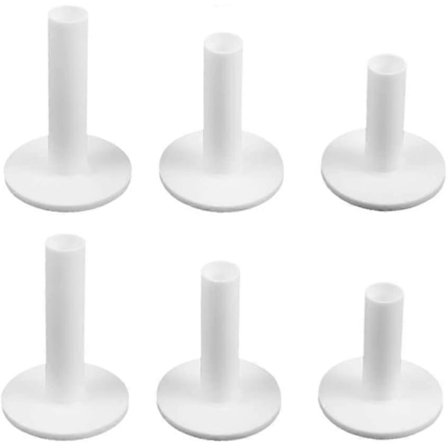 Golf Practice Tee, 6-pak, Magnet Tee og Gummi Tee til Driving Ranges og Øvelsesmåtter - Perfekt