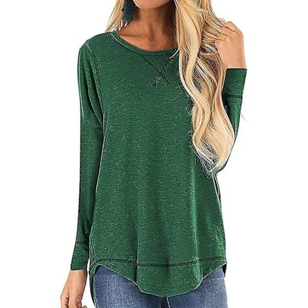 Dame Skjorte Letvægts Varme Varmebestandig Lange Ærmer Ensfarvet Mode