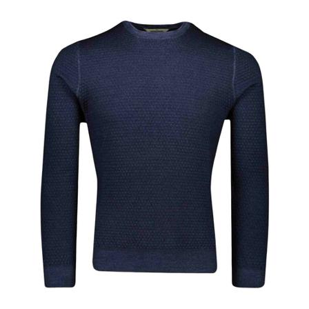 Gran Sasso, Jersey Blauw, Heren, Maat:S,wol