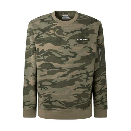 Pepe Jeans, Philippe Sweatshirt Groen, Heren, Maat:S