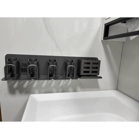 Tannbørsteholder Veggmontert - Tannbørsteorganisator for Bad og Dusj_TF_TF