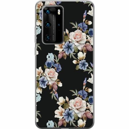 Huawei P40 Pro Genomskinligt Skal Blommor