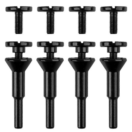 Monteringsdorn 3/8 tum & 1/4 tum Arbor Hole (4-pack), kapskiva för trycklufts slipmaskin tillbehör borr