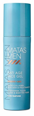 3 for 2 - Matas Striber Men Anti Age Face Gel til Sensitiv Hud Uden Parfume 50 ml, Skincare, Ansigtspleje, Dagcreme