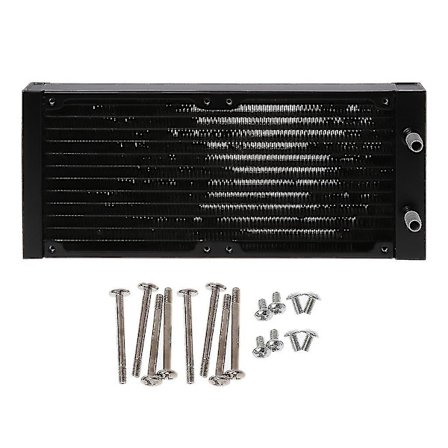 240mm 12 Rør CPU Varmeavleder Aluminium PC Kabinett Vannkjøling Radiator Utveksler