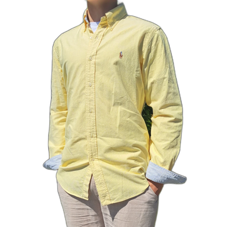 Gul Ralph Lauren skjorta- Stl M